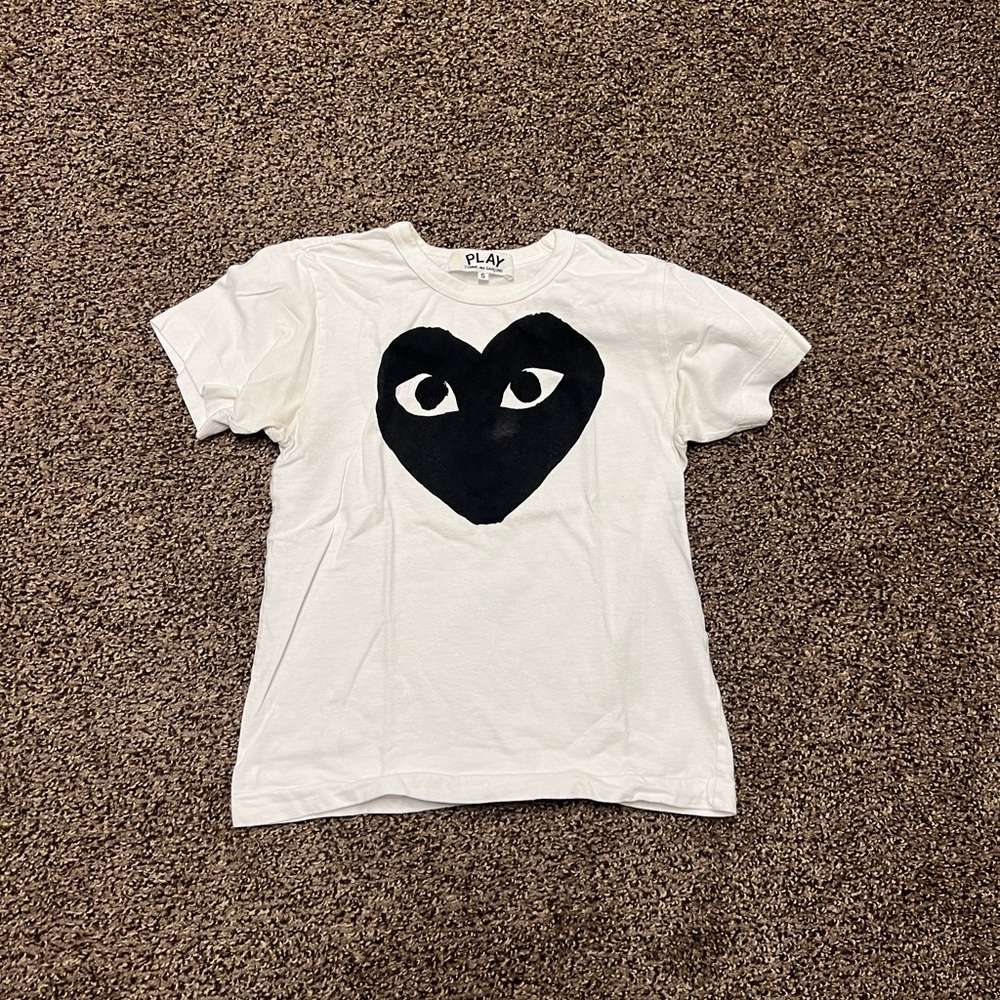 Comme des Garçon Play Cotton Black Heart Emblem Tee